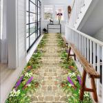 3D Plant Flower Cut Entrance corridor corridor stairway Commercial Floor Mat