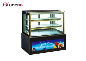 Quality 3 Layer Air Cooling Defrost Countertop Cake Display Fridge Showcase For Advertising wholesale
