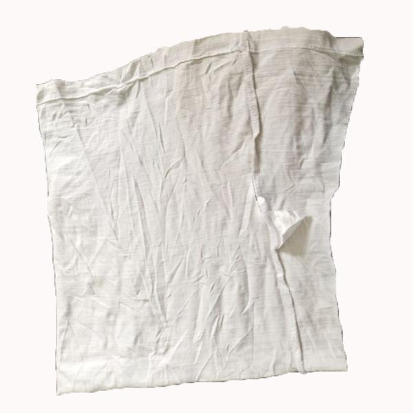 White Cotton Wiping Rags Cotton Hosiery Rags Clips 100% Cotton White Color