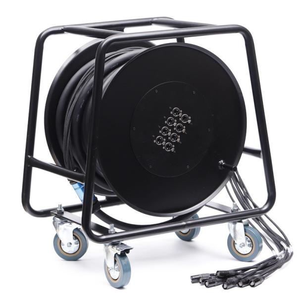Cheap Exact Cables Professional 20/24/32CH XLR Microphones Audio Link Stage Box with Wheel for sale