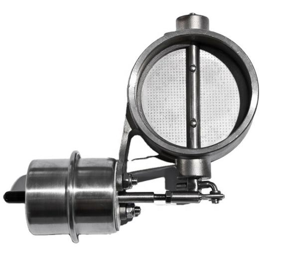 Universal Year Stainless Steel Exhaust Cutout Valve Set with Vacuum Actuator 2.5