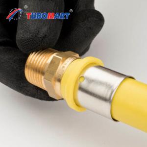 Quality Tubomart Customized Natural Gas PEX A Pipe Fittings PEX AL PEX Pipe Brass Press Fittings wholesale