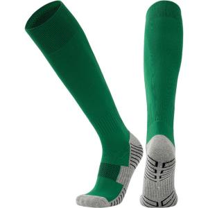 Quality Custom Logo Compression Knee High Soccer Socks for Regular Style Non-Slip Football wholesale