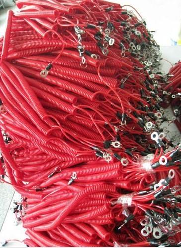 Fashion beatuiful red fishing lanyard China factory offer spring holder with