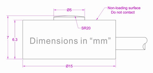 2kN button load cell 3kN