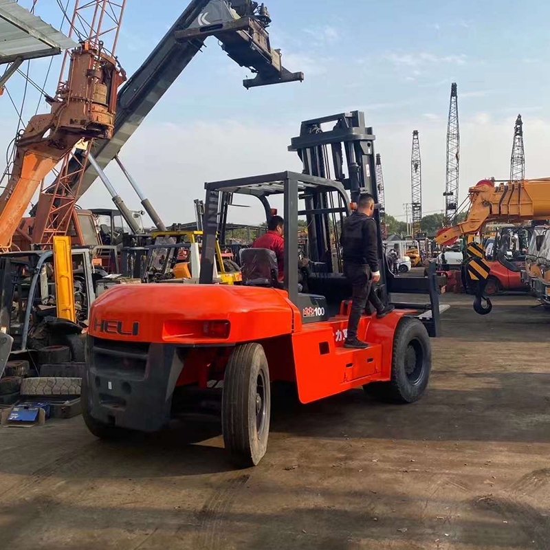 10ton HELI Original Color Second Hand Used Good Performance Engineering Machine Forklift
