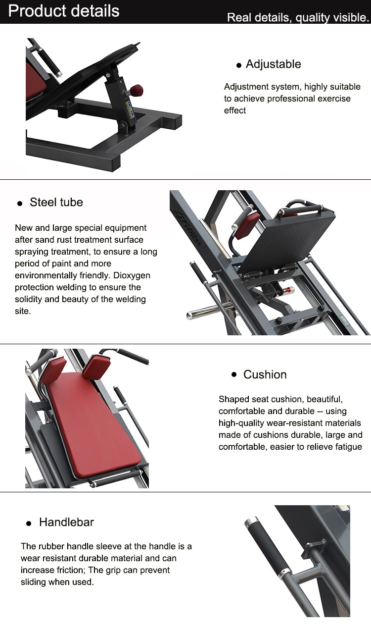 Dual - Use Hammer Strength Plate Loaded Hack Squat / Leg Press Machine