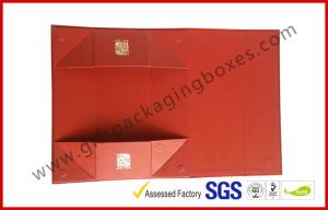 Quality Foldable Magnetic Rigid Gift Boxes / Foil Wine Paper Gift Box wholesale