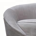 White Fabric Modern Living Room Couches With Solid Wood Frame