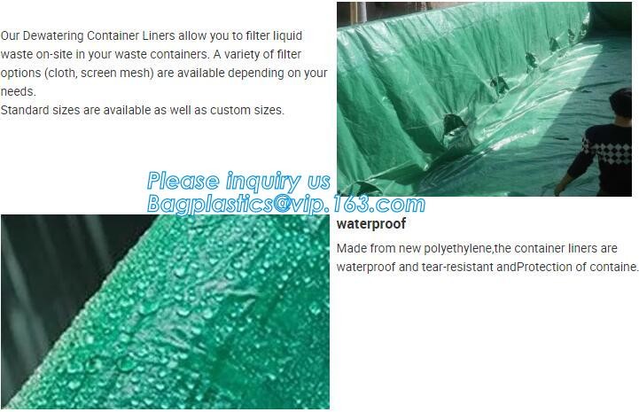 Environmental 6 Mil Drawstring Dumpster Container Liners,6Mil Drawstring Open Top Dumpster Container Liners, BAGPLASTICS