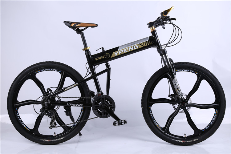 High quality OEM 6 spoke mag one wheel 21 speed black aluminium alloy folding hummer mountain bicicletas