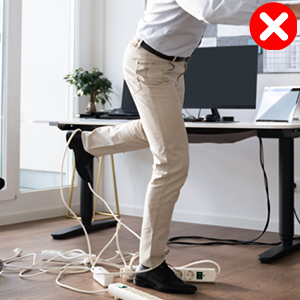 Wire Type Net Design Under Desk Cable Organizer for Cable Management