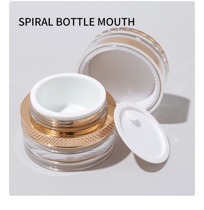 40ml 90ml 100ml Acrylic Bottle 20g 50g Treatment Cream Bottle Set For Cosmetic