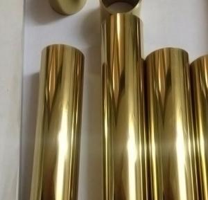 Quality Inox 201 304 316 Brass Golden Stainless Steel Pipe Tubing ASTM A554 1/2 Inch 21mm 22mm wholesale