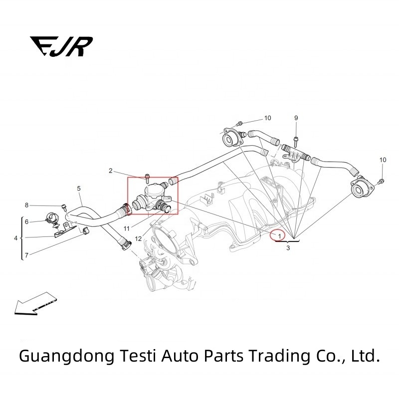 Maserati Levante Car Fitment Waste Gas Valve And Oil-Gas Separator For Quattroporte