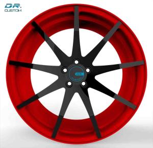 Quality 23 Inch 6061 T6 One Piece Forged Wheels PCD 5-108 Two Color wholesale