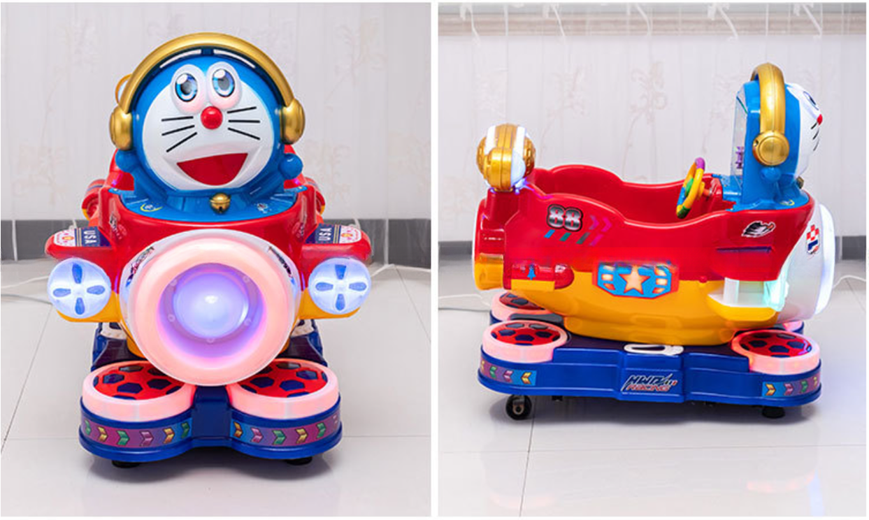 Commercial jingle kitty cat swing kiddie rides kids coin operated game machines in the usa