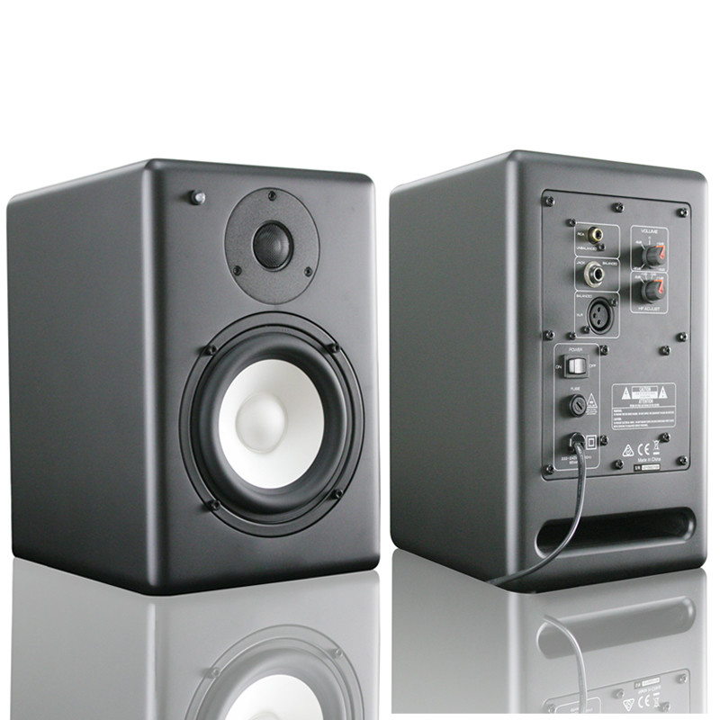 5.25 Inch 6 Inch Studio Monitors Pair Powered Active Monitor Speakers For Computer HiFi Audio