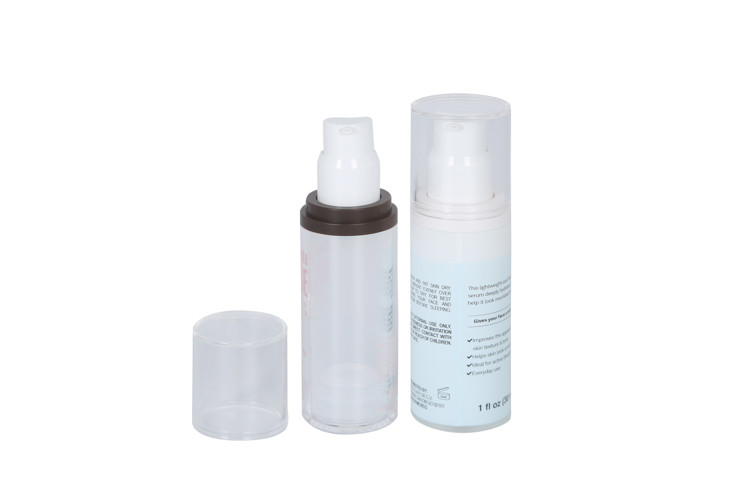 30ml Customized Color And Logo Acrylic Foundation Bottle Skin Care Hair Care Packaging UKE02