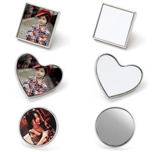 Quality DIY Sublimation Blank Metal Badge For Personalized Photos Design wholesale