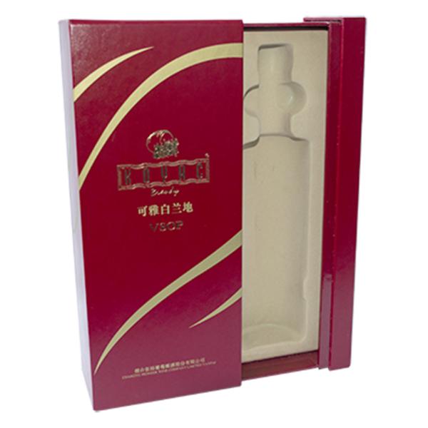 Cheap Red Gloss Wine Packaging Box Slide Match Shape Gift Box With Flocking Insert for sale