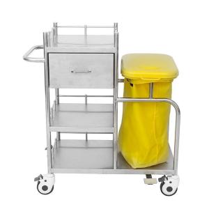 Quality Large Capacity Metal Hospital Trolley Customized Stainless Steel Instrument Trolley wholesale