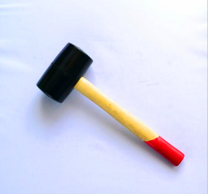 Black Color Rubber Mallet/Rubber hammer (RHA-2) with wooden handle and good price