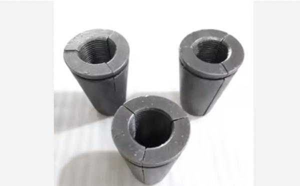 Cold Forged 20CRMNTI Silver Post Tensioning Wedge / Post Tension Wedge With