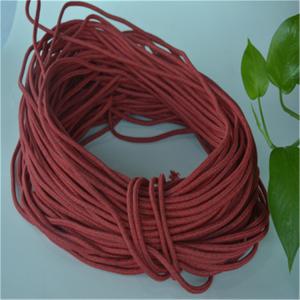 Quality Bright Red Braided Webbing , Round 4mm Recycled Polyester Webbing wholesale