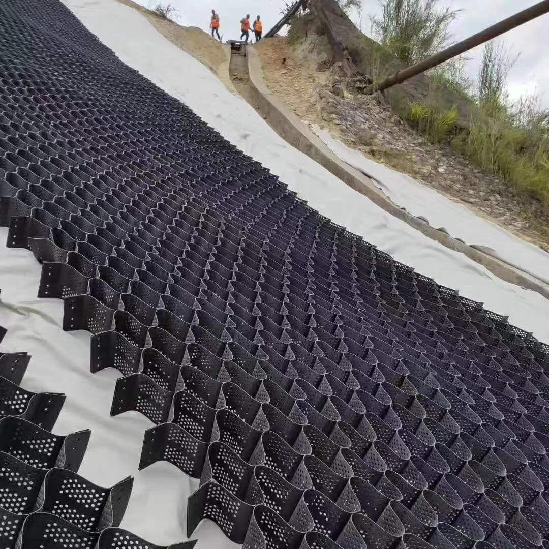Green HDPE Geocell Geocelda For Road Reinforcement Best and Online Technical Support