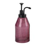 Round Glass Bath Soap Dispenser Crackle Pattern Shower Gel Dispensers With
