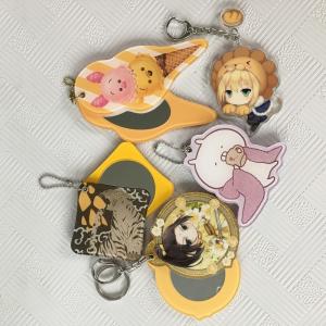 Quality OEM ODM Anime Compact Mirror Pocket Makeup Mirror Company Logo Printed wholesale