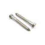 18-8 304 Stainless Steel Hex Head Screw Metal 1/4 X 6inch Coarse Threads