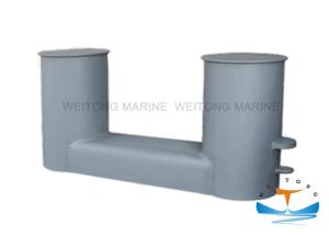 Quality DIN 82607 Double Bitt Bollard , Steel Ship Mooring Bollards Customized Service wholesale