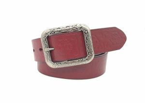 Quality Retro Embossed 3.5mm Leather Casual Male Belts wholesale