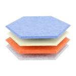 Polyester Fiber 1220x2440mm Fireproof Acoustic Panels For Wall