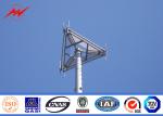 60M Professional Monopole Telecom Tower With ASTM A123 Galvanization Standard