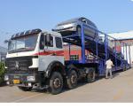2 Axle Double Speed Landing Leg Car Carrier Trailer For Vehicle Transport
