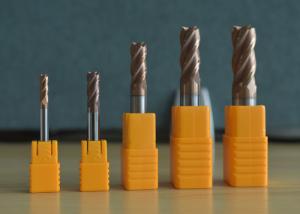 Quality TiCXCo4 Coating 1.0mm HRC63 Degree Solid Carbide End Mill wholesale