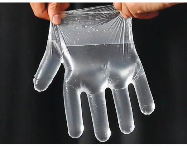 PE Polyethylene Disposable Food Handling Gloves Powder Free Lightweight