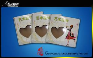 Quality Cardboard Paper Artist Gift Box Packaging Heart Shape PVC Window wholesale