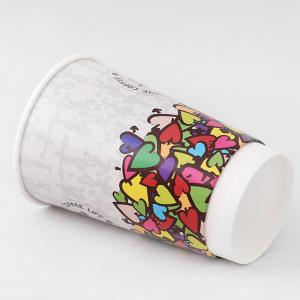 Quality OEM 16oz Double Wall Paper Cup PE Coated Disposable Milk Tea Cup wholesale