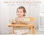 Soft Absorbent Baby Bandana Bib , 100% Organic Cotton Baby Coverall Bib