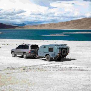 Quality NJSTAR EXPLORER Camper Trailer 600W Solar Travel Trailer Customized wholesale