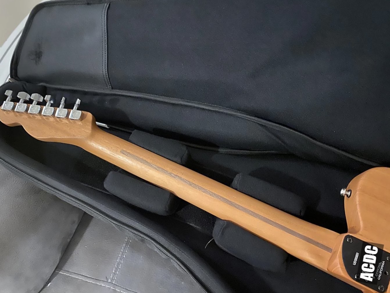 Custom Acoustasonic Tele Sunburst Electric Guitar Polyester Satin Matte Finish with Deep C Neck and Chrome hardware