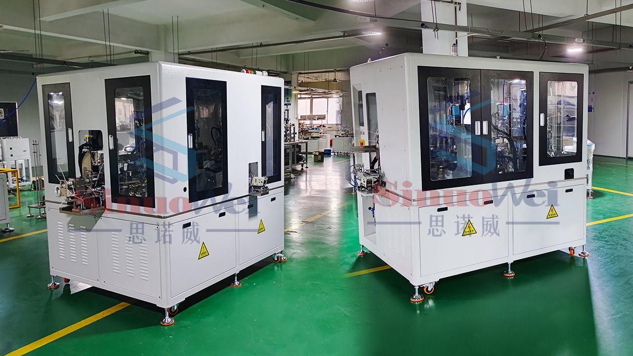 Offset Head Double Station Clamp Assembly Machine with Worm Drive