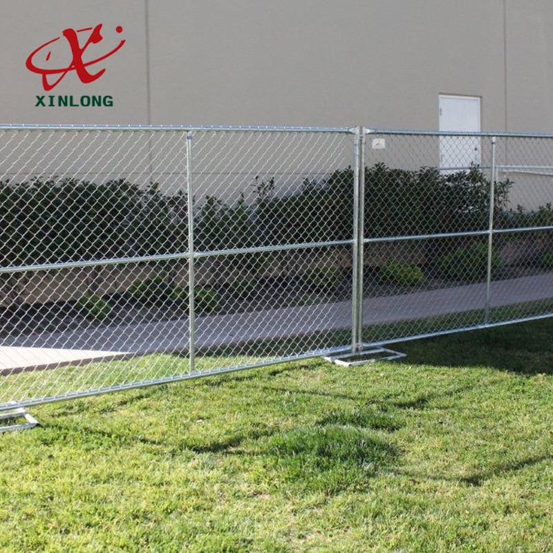 Hot Dip Galvanized Construction Fence Panels , Temporary Security Fence