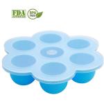 Cute Flower Shaped Food Grade High Quality Silicone Egg Bites Mold With Plastic