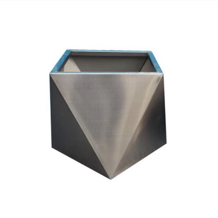 Decorative metal square plant box flower pot big large