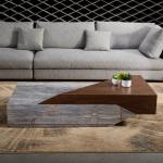 Creative Marble Solid Wood Coffee Table Light Luxury Italian Style Furniture